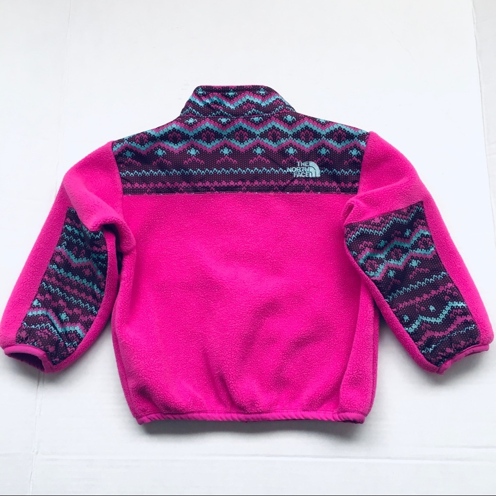 The North Face Pink Aztec Trim Full Zip Jacket Size Infant 12-18M
